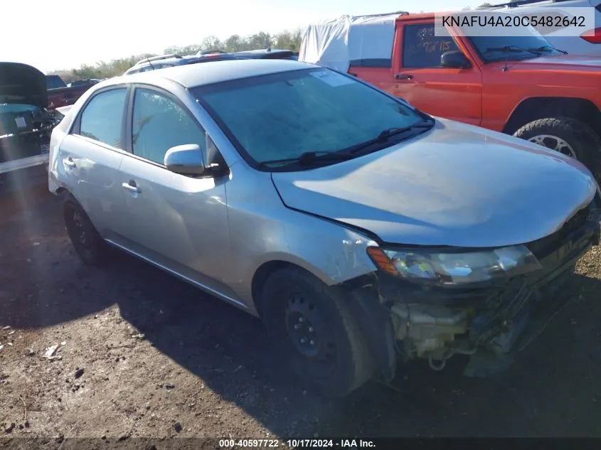 2012 Kia Forte Ex VIN: KNAFU4A20C5482642 Lot: 40597722