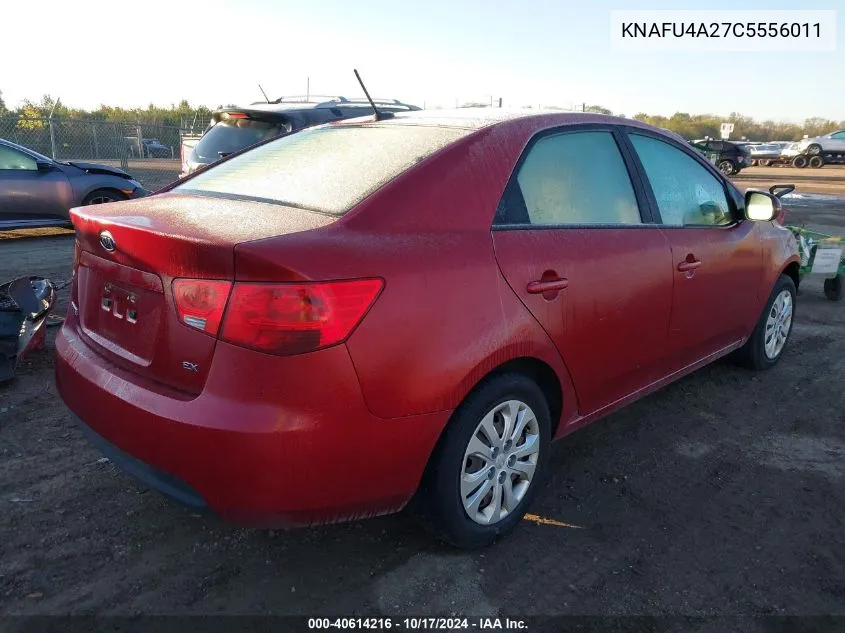 2012 Kia Forte Ex VIN: KNAFU4A27C5556011 Lot: 40614216