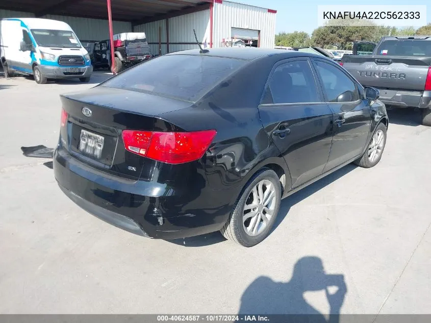 2012 Kia Forte Ex VIN: KNAFU4A22C562333 Lot: 40624587