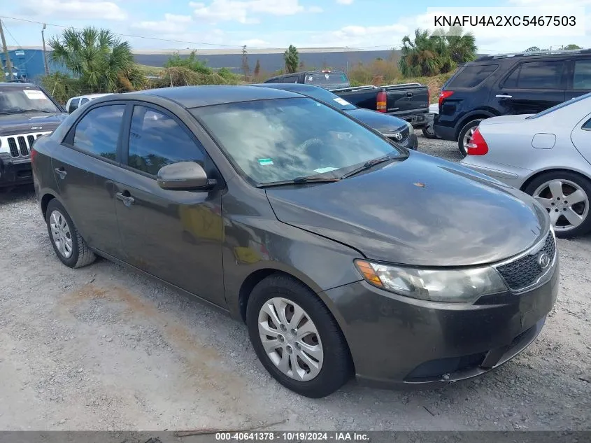 2012 Kia Forte Ex VIN: KNAFU4A2XC5467503 Lot: 40641378