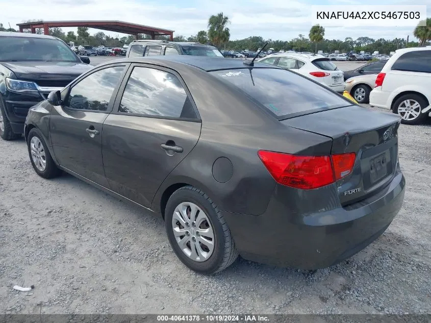 2012 Kia Forte Ex VIN: KNAFU4A2XC5467503 Lot: 40641378