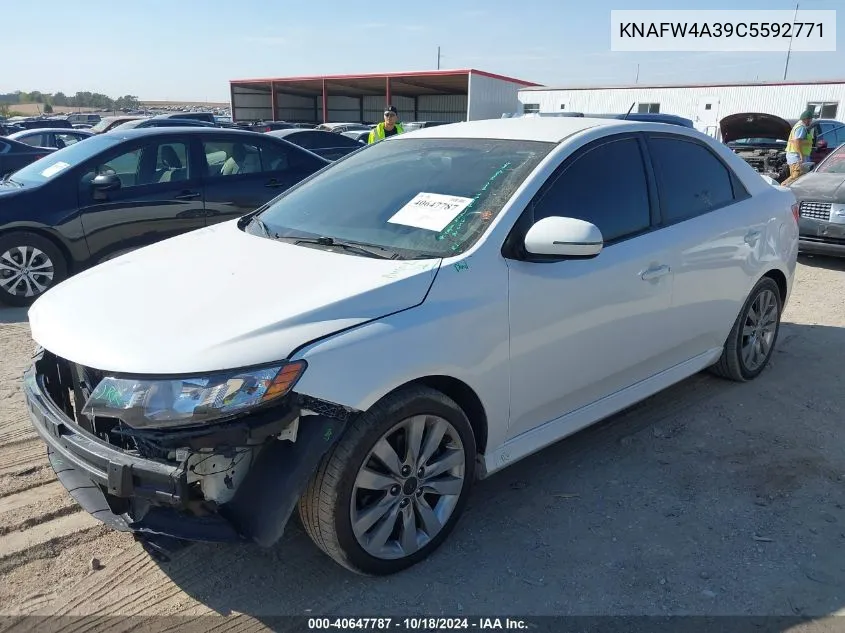 2012 Kia Forte Sx VIN: KNAFW4A39C5592771 Lot: 40647787