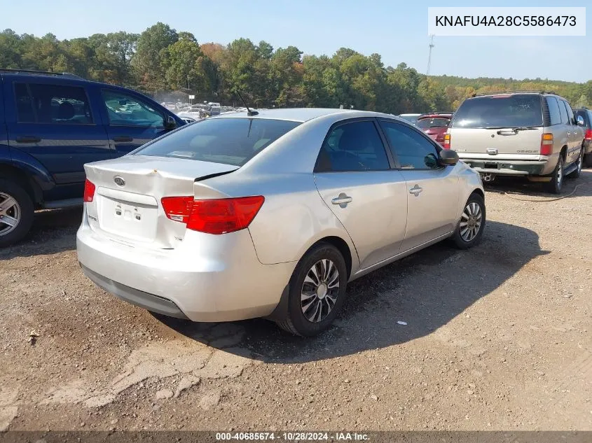 2012 Kia Forte Ex VIN: KNAFU4A28C5586473 Lot: 40685674