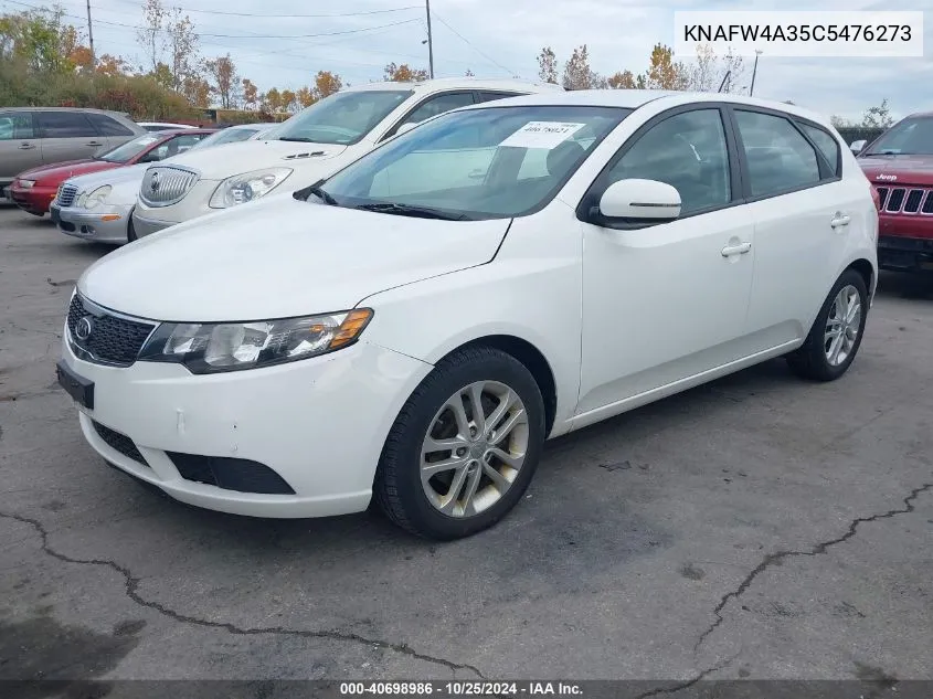 2012 Kia Forte Sx VIN: KNAFW4A35C5476273 Lot: 40698986