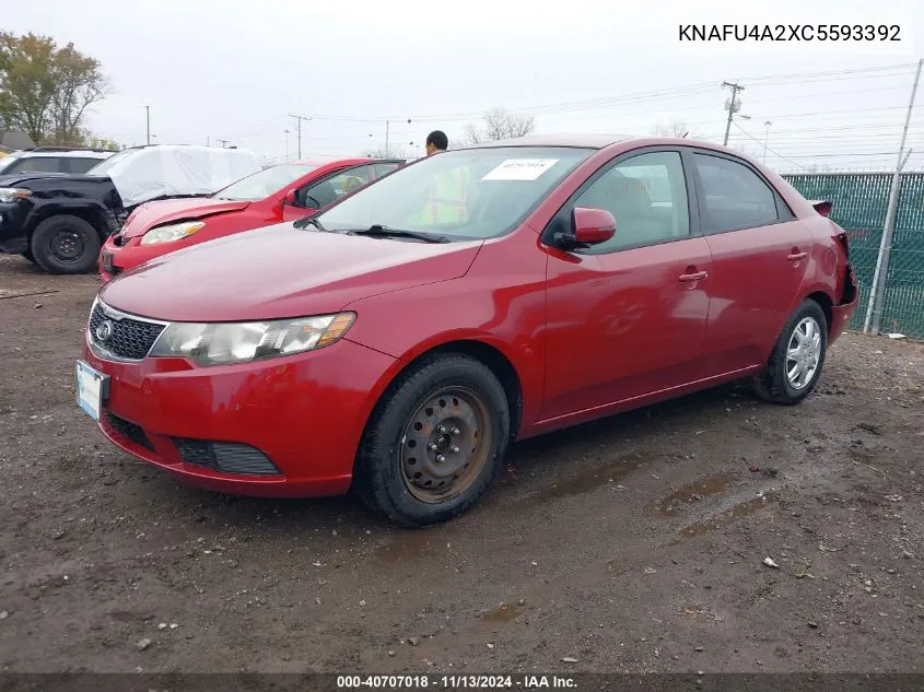 2012 Kia Forte Ex VIN: KNAFU4A2XC5593392 Lot: 40707018