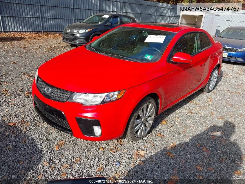 2012 Kia Forte Koup Sx VIN: KNAFW6A34C5474767 Lot: 40727313