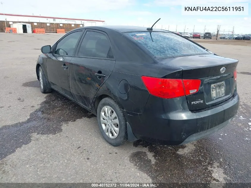 2012 Kia Forte Ex VIN: KNAFU4A22C5611951 Lot: 40752372