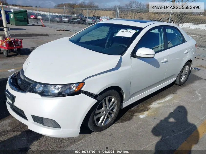 2012 Kia Forte Ex VIN: KNAFU4A22C5583990 Lot: 40788707