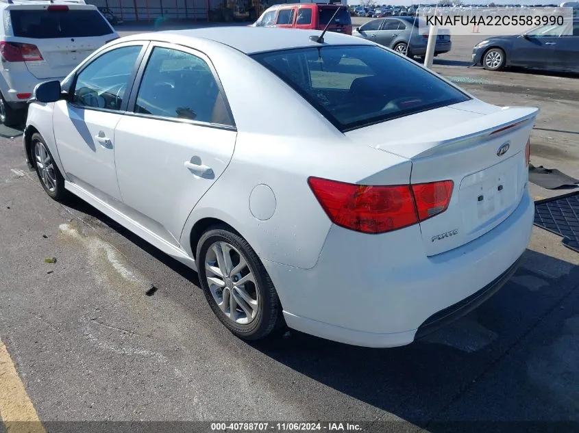 2012 Kia Forte Ex VIN: KNAFU4A22C5583990 Lot: 40788707