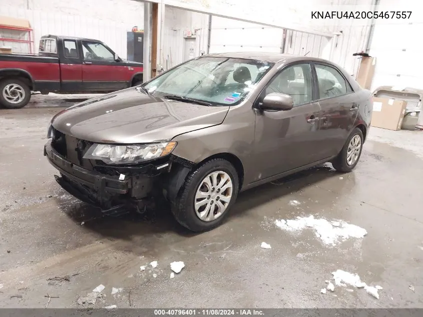 2012 Kia Forte Ex VIN: KNAFU4A20C5467557 Lot: 40796401