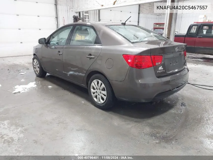 2012 Kia Forte Ex VIN: KNAFU4A20C5467557 Lot: 40796401