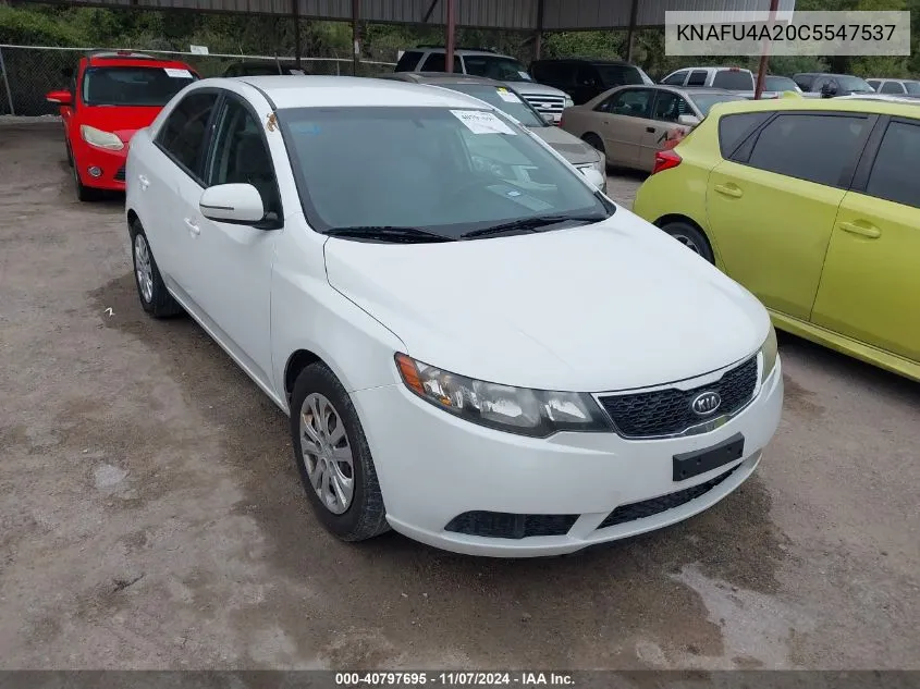 2012 Kia Forte Ex VIN: KNAFU4A20C5547537 Lot: 40797695