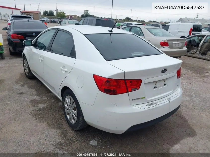 2012 Kia Forte Ex VIN: KNAFU4A20C5547537 Lot: 40797695