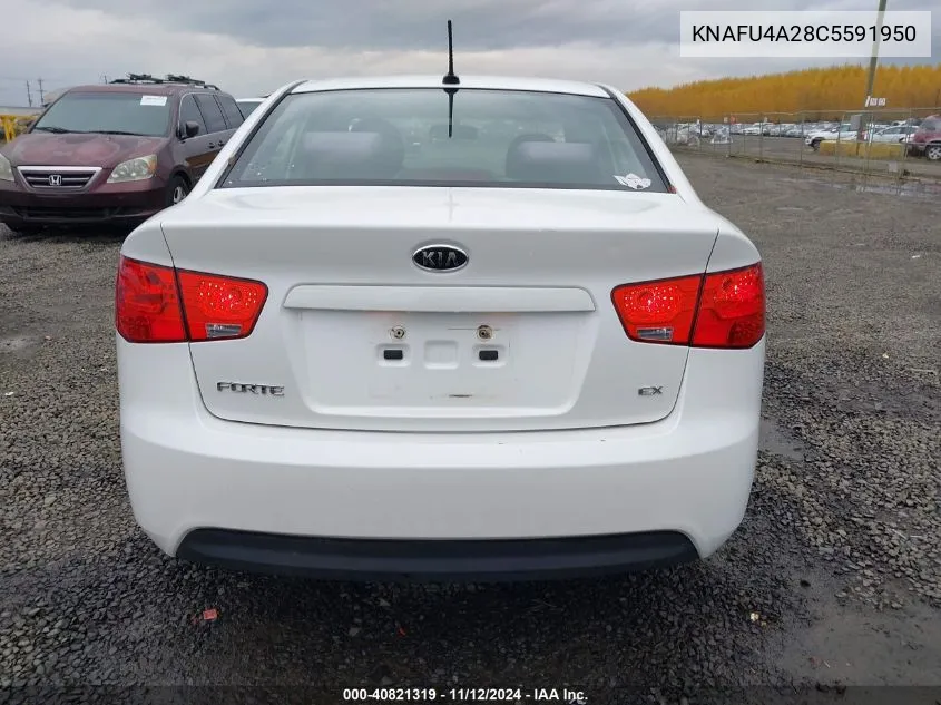 2012 Kia Forte Ex VIN: KNAFU4A28C5591950 Lot: 40821319