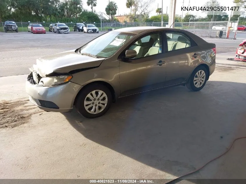 KNAFU4A29C5501477 2012 Kia Forte Ex