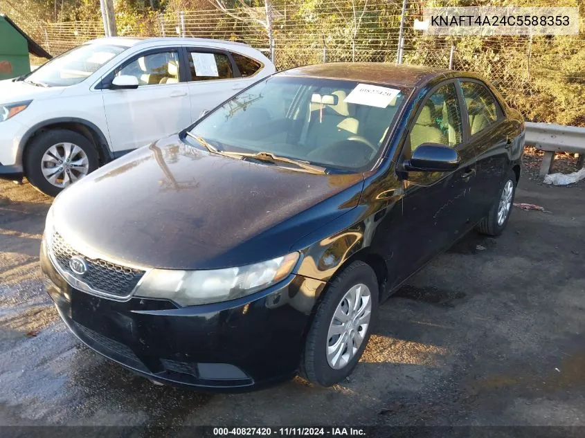 2012 Kia Forte Lx VIN: KNAFT4A24C5588353 Lot: 40827420