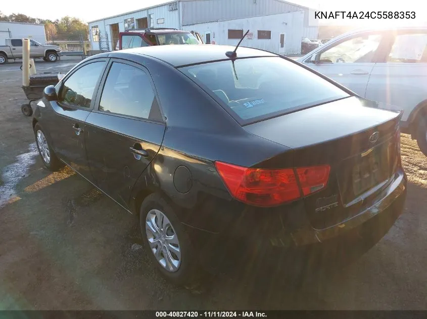 2012 Kia Forte Lx VIN: KNAFT4A24C5588353 Lot: 40827420