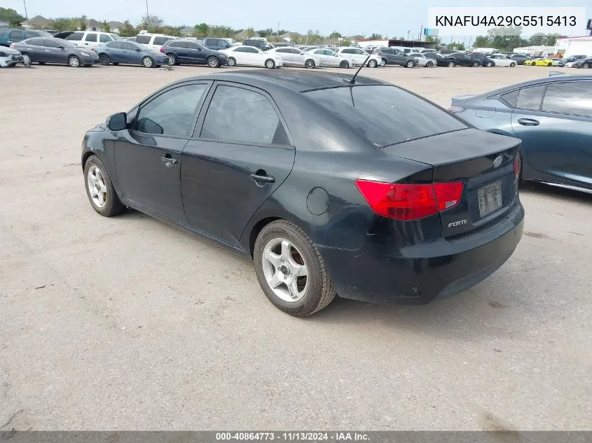 2012 Kia Forte Ex VIN: KNAFU4A29C5515413 Lot: 40864773