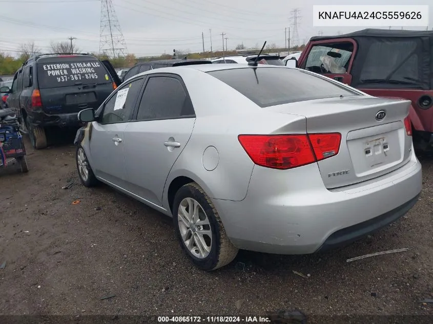 2012 Kia Forte Ex VIN: KNAFU4A24C5559626 Lot: 40865172