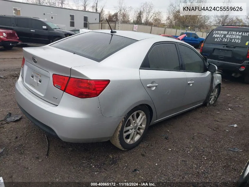 2012 Kia Forte Ex VIN: KNAFU4A24C5559626 Lot: 40865172