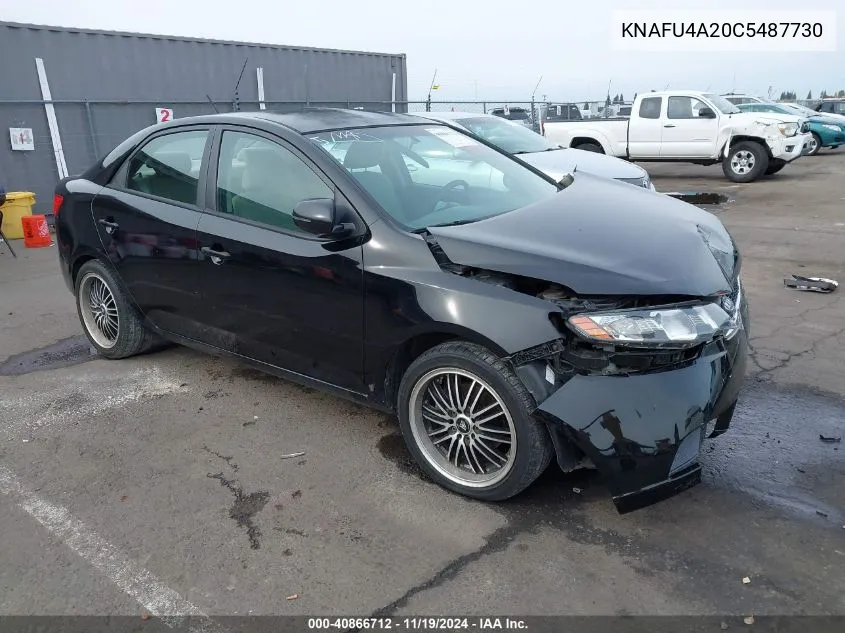 2012 Kia Forte Ex VIN: KNAFU4A20C5487730 Lot: 40866712