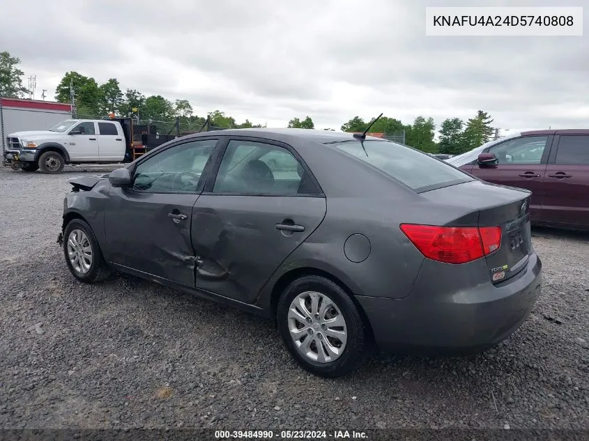 KNAFU4A24D5740808 2013 Kia Forte Ex