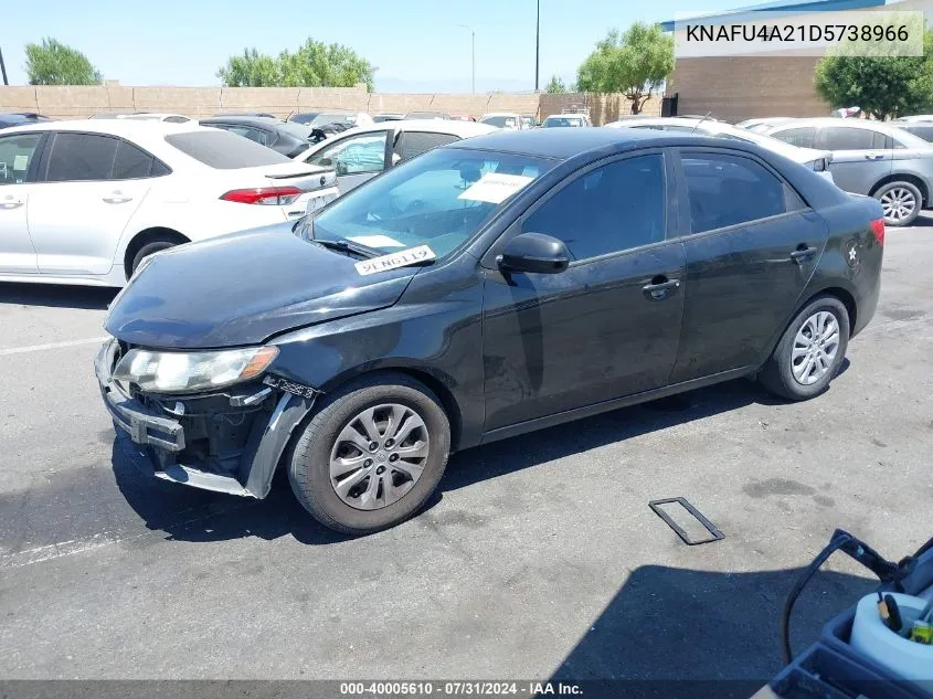 KNAFU4A21D5738966 2013 Kia Forte Ex