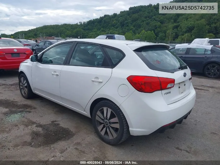 KNAFU5A25D5742735 2013 Kia Forte Ex