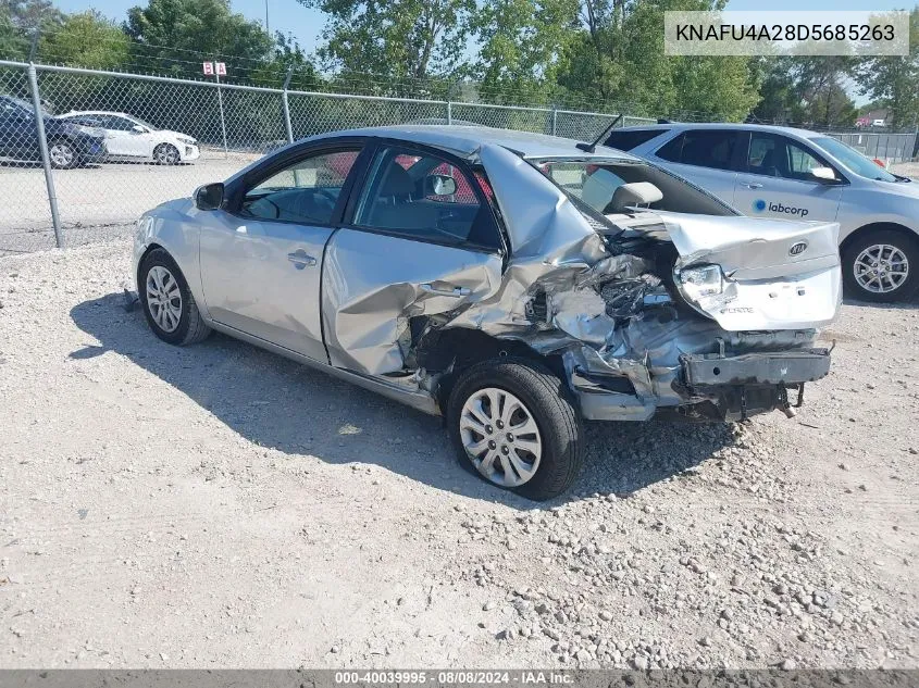 2013 Kia Forte Ex VIN: KNAFU4A28D5685263 Lot: 40039995