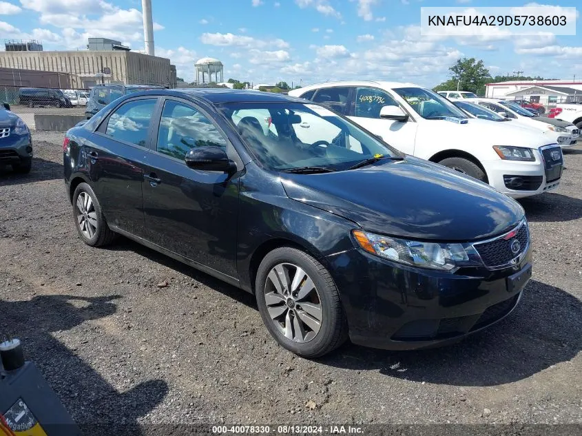 2013 Kia Forte Ex VIN: KNAFU4A29D5738603 Lot: 40078330