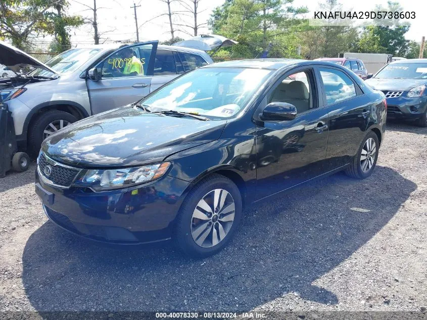 KNAFU4A29D5738603 2013 Kia Forte Ex