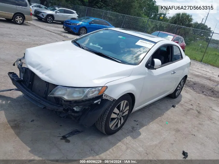 KNAFU6A27D5663315 2013 Kia Forte Koup Ex