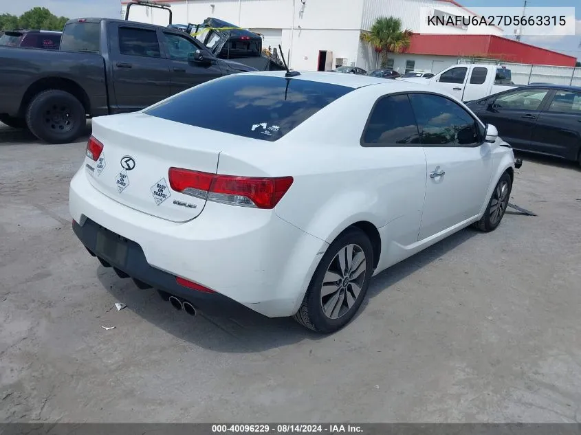 KNAFU6A27D5663315 2013 Kia Forte Koup Ex