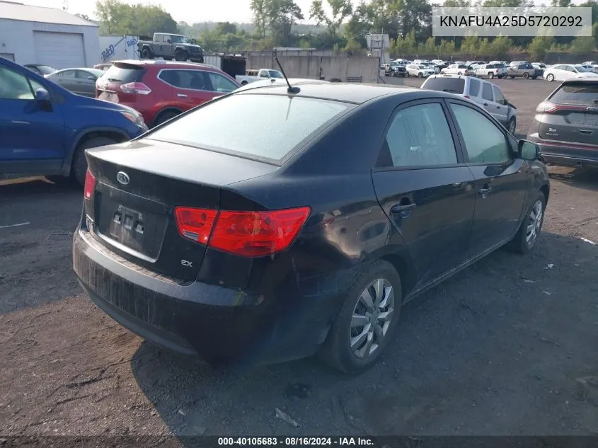 2013 Kia Forte Ex VIN: KNAFU4A25D5720292 Lot: 40105683