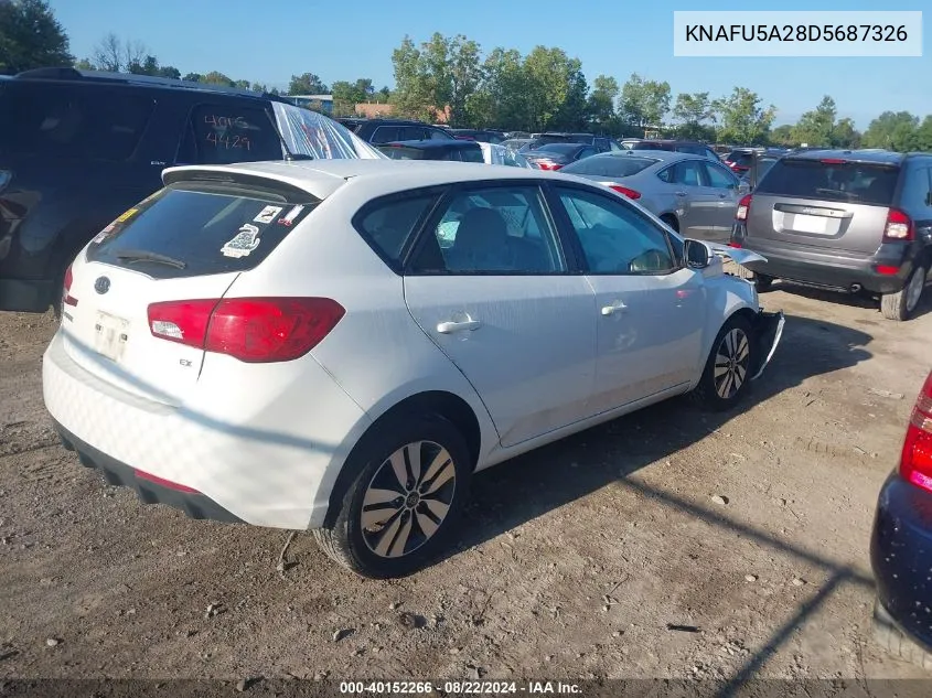 2013 Kia Forte Ex VIN: KNAFU5A28D5687326 Lot: 40152266