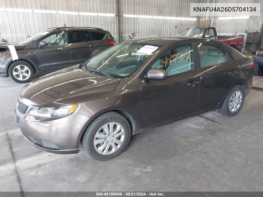 KNAFU4A26D5704134 2013 Kia Forte Ex