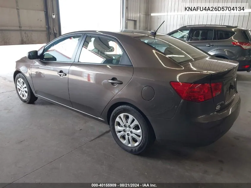 KNAFU4A26D5704134 2013 Kia Forte Ex