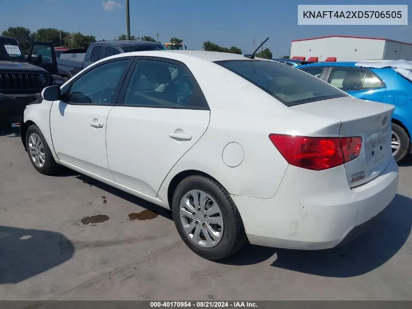 2013 Kia Forte Lx VIN: KNAFT4A2XD5706505 Lot: 40170954