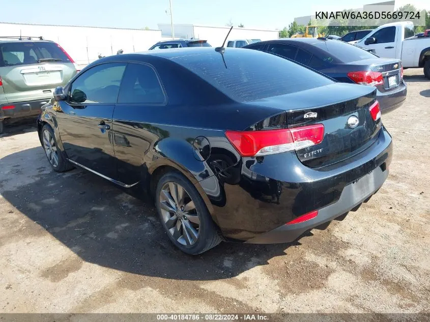 2013 Kia Forte Koup Sx VIN: KNAFW6A36D5669724 Lot: 40184786