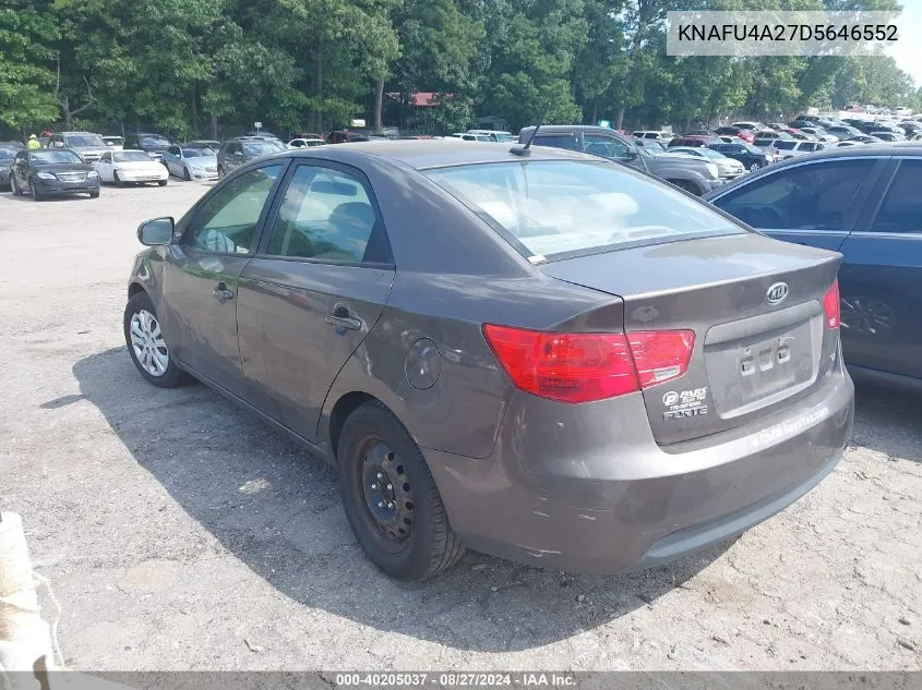 KNAFU4A27D5646552 2013 Kia Forte Ex