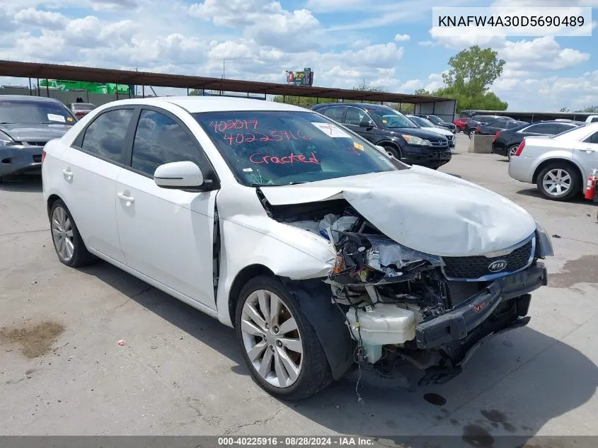 2013 Kia Forte Sx VIN: KNAFW4A30D5690489 Lot: 40225916