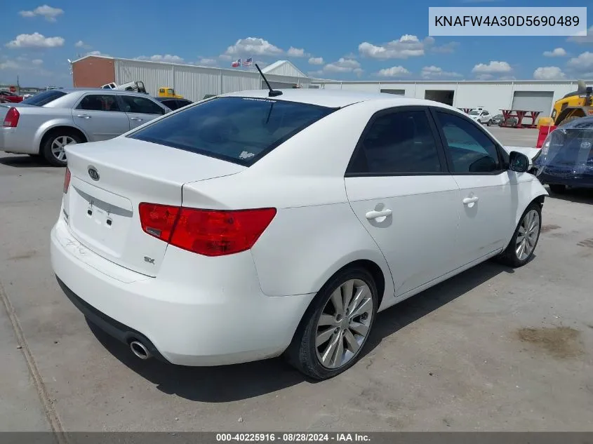 2013 Kia Forte Sx VIN: KNAFW4A30D5690489 Lot: 40225916