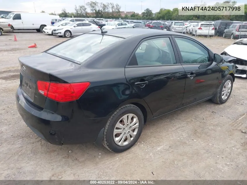 2013 Kia Forte Lx VIN: KNAFT4A24D5717998 Lot: 40253022