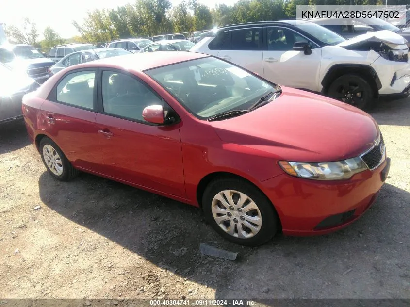 2013 Kia Forte Ex VIN: KNAFU4A28D5647502 Lot: 40304741