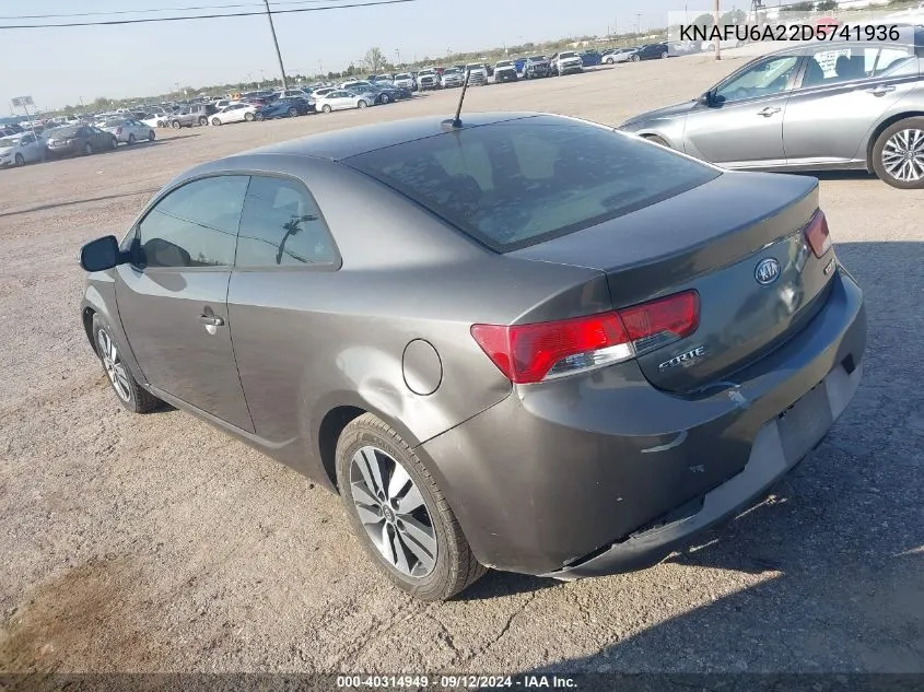 2013 Kia Forte Koup Ex VIN: KNAFU6A22D5741936 Lot: 40314949