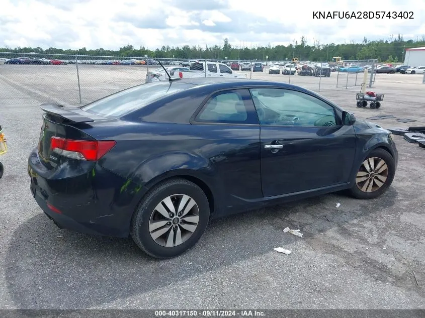 KNAFU6A28D5743402 2013 Kia Forte Koup Ex