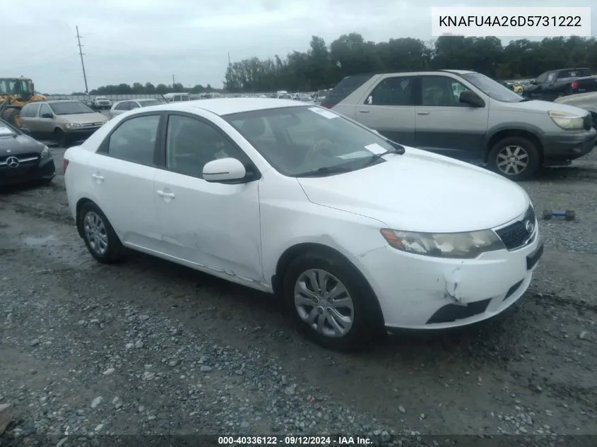 KNAFU4A26D5731222 2013 Kia Forte Ex