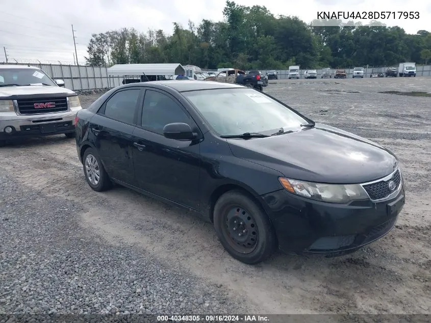 KNAFU4A28D5717953 2013 Kia Forte Ex