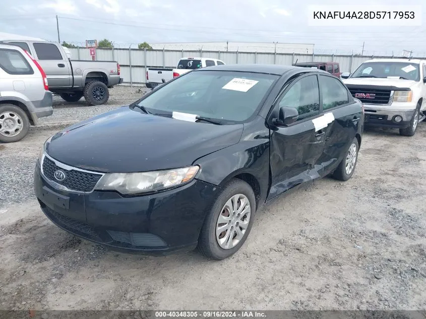 KNAFU4A28D5717953 2013 Kia Forte Ex