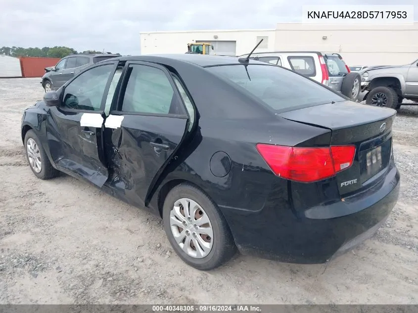 KNAFU4A28D5717953 2013 Kia Forte Ex